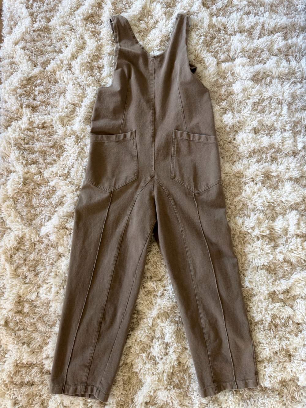 Amazon Brown Sleeveless Utility Jumpsuit